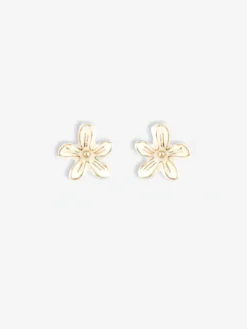 Boucles d'oreilles puces - Fleur d'Erine blanche>NACH BIJOUX Online