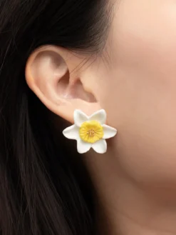 Boucles d'oreilles puces - Jonquille>NACH BIJOUX Outlet