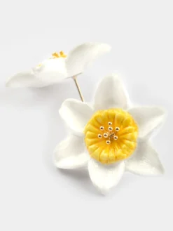 Boucles d'oreilles puces - Jonquille><noscript><img width=