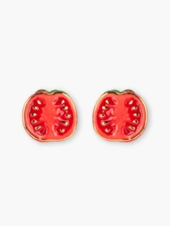 Boucles d'oreilles puces - Maxi tomate>NACH BIJOUX Sale