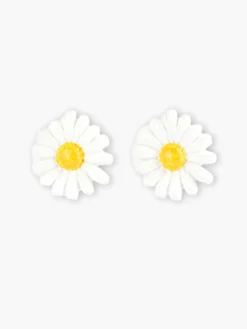 Boucles d'oreilles puces - maxi marguerite>NACH BIJOUX New