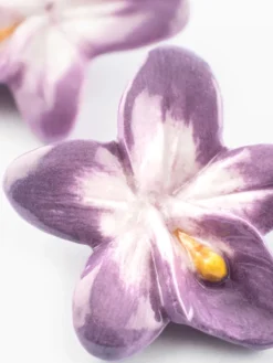 Boucles d'oreilles puces - Violette><noscript><img width=