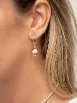 Boucles d'oreilles rectangulaires torsadées personnalisable - Mix and Match>NACH BIJOUX Discount