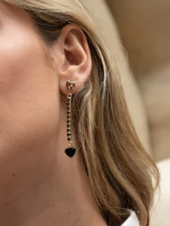 Boucles d'oreilles strass - Premier amour>NACH BIJOUX Best