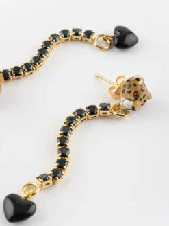 Boucles d'oreilles strass - Premier amour><noscript><img width=