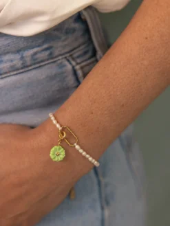 Charm's green flower>NACH BIJOUX