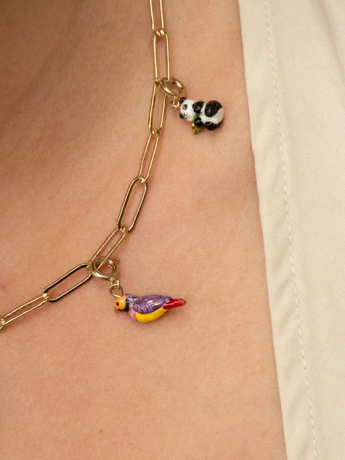 Charm's oiseau diamant de Gould>NACH BIJOUX Outlet