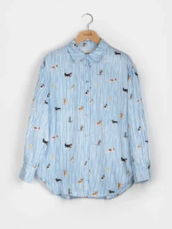 Chemise Oversize rayée - Comme Chiens et Chats><noscript><img width=