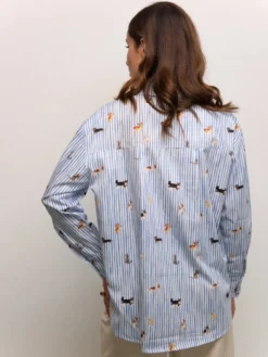 Chemise Oversize rayée - Comme Chiens et Chats><noscript><img width=