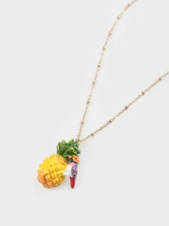 Collier ananas et oiseau diamant de Gould><noscript><img width=