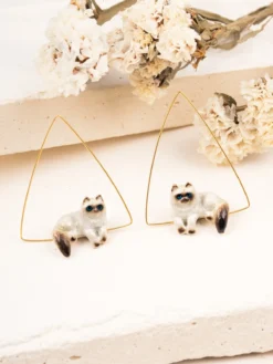 Créoles triangle chat siamois><noscript><img width=