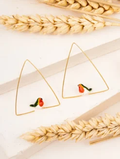 Créoles triangle rouge-gorge><noscript><img width=