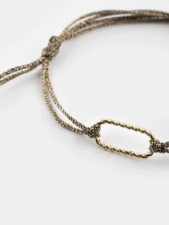 Customizable gold cord bracelet - Mix and Match><noscript><img width=