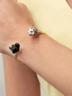 FaceToFace bracelet in black panther and leopard>NACH BIJOUX Clearance