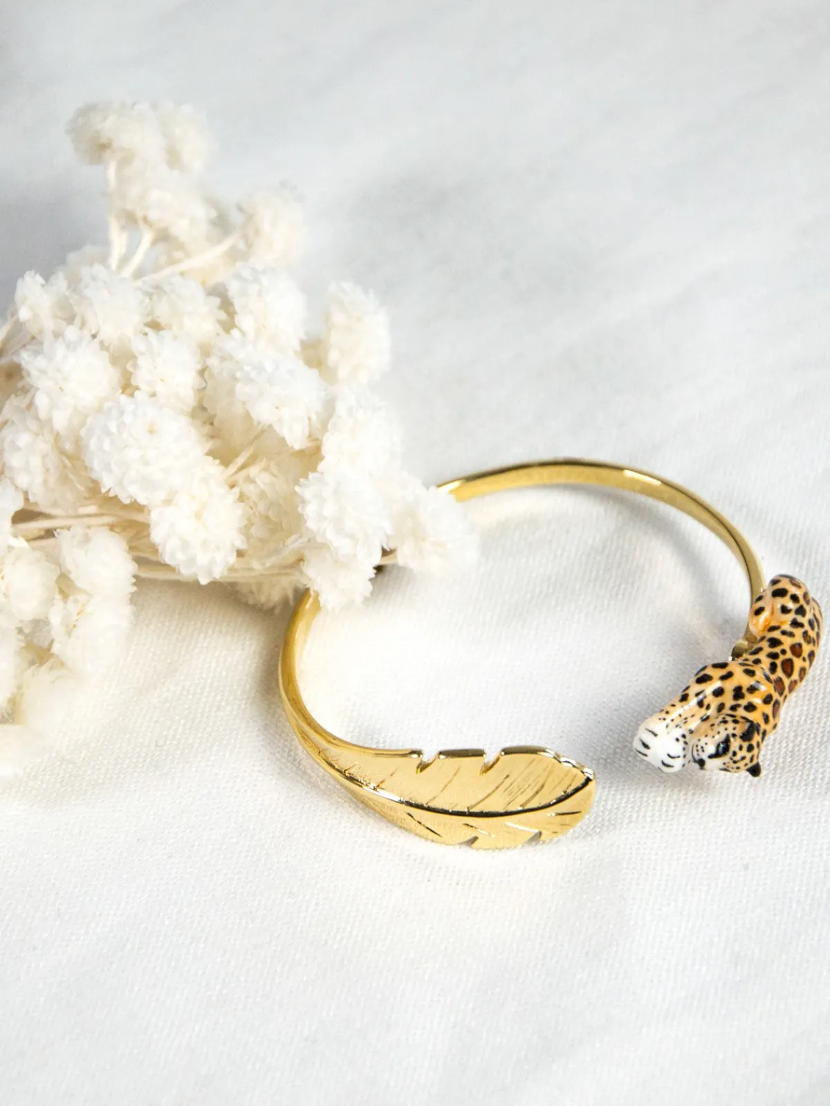 FaceToFace leopard and palm bracelet>NACH BIJOUX Sale