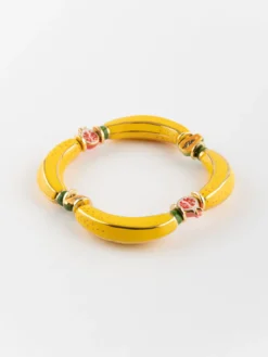 Fruit and yellow banana bead bracelet>NACH BIJOUX Online