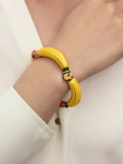 Fruit and yellow banana bead bracelet>NACH BIJOUX Online