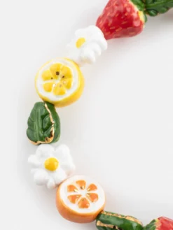Fruit bead bracelet><noscript><img width=