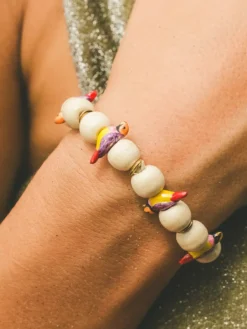 Gouldian diamond and pearl bird bracelet>NACH BIJOUX Discount