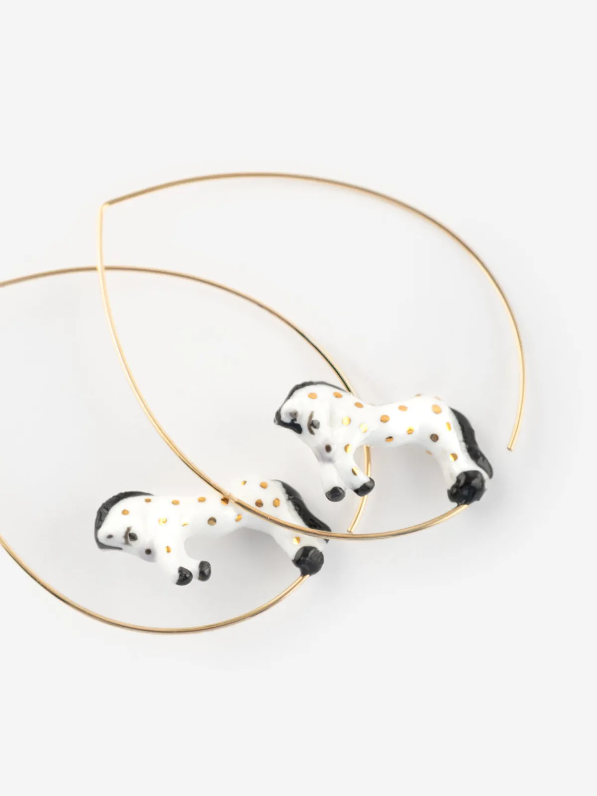 Grandes créoles cheval blanc>NACH BIJOUX Online