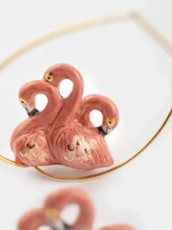 Grandes créoles flamants roses><noscript><img width=