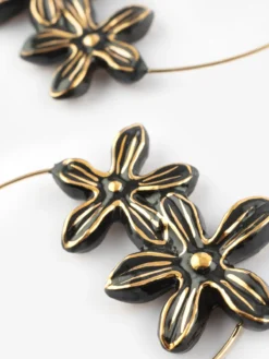 Grandes créoles fleurs d'Erine><noscript><img width=