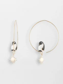 Grandes créoles pingouin - Arctique>NACH BIJOUX