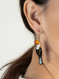Grandes créoles toucan>NACH BIJOUX Sale