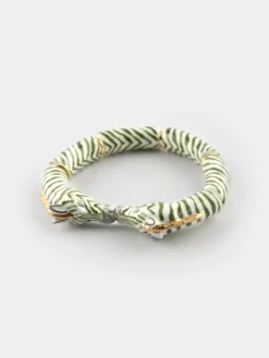 Green and gold zebra kiss bracelet>NACH BIJOUX Sale