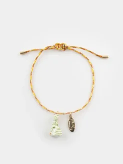 Green zebra cord bracelet>NACH BIJOUX Discount