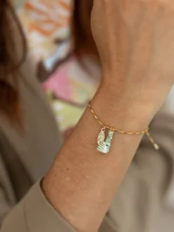Green zebra cord bracelet>NACH BIJOUX Discount