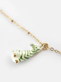 Green zebra necklace>NACH BIJOUX Best