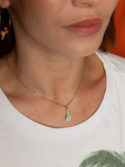 Green zebra necklace>NACH BIJOUX Best