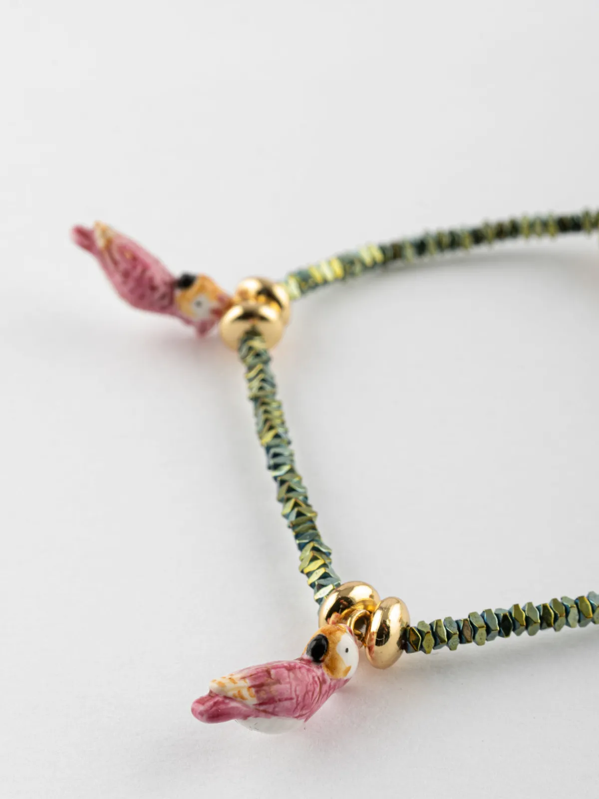 hematite bead and cockatoo bracelet>NACH BIJOUX Sale