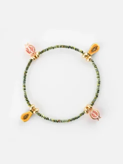 hematite bead and fruit bracelet>NACH BIJOUX Hot