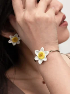 Iridescent Daffodil Cord Bracelet>NACH BIJOUX Outlet