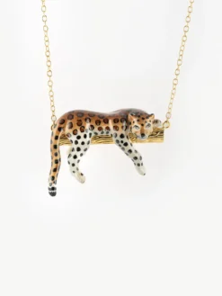 Leopard on branch necklace>NACH BIJOUX Discount