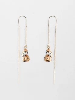 Longues boucles d'oreilles léopard>NACH BIJOUX Online