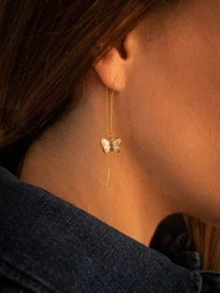 Longues boucles d'oreilles papillon>NACH BIJOUX Hot