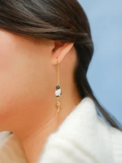 Longues boucles d'oreilles pingouin - Arctique><noscript><img width=