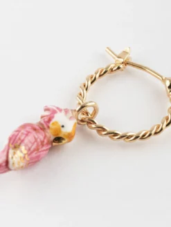 Mini créole cacatoès rose - Vendue à l'unité>NACH BIJOUX Online