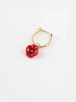 Mini créole coquelicot - Vendue à l'unité>NACH BIJOUX Discount