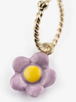 Mini créole fleur violette>NACH BIJOUX Online