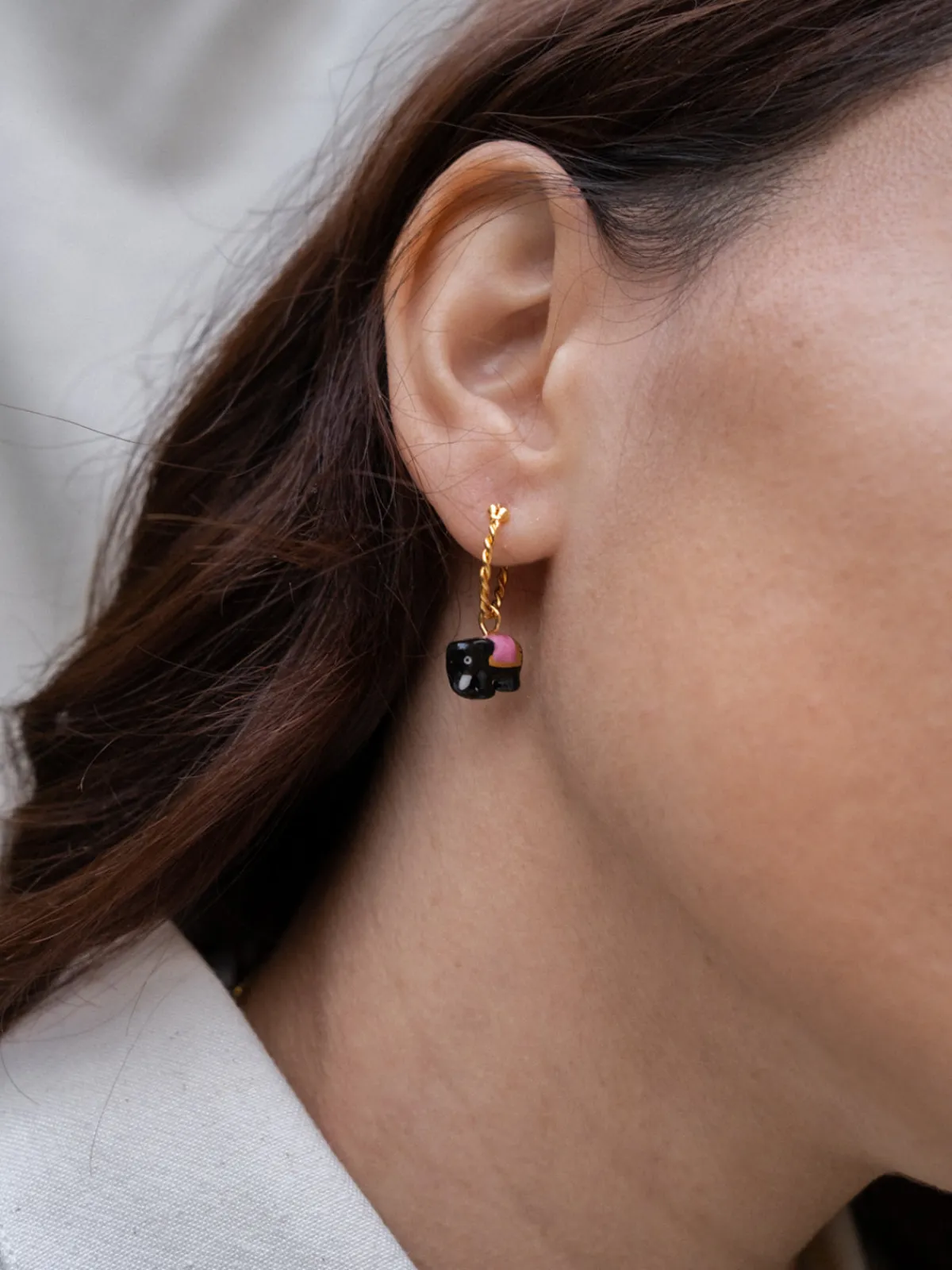 Mini créole éléphant d'Asie - Vendue à l'unité>NACH BIJOUX Clearance