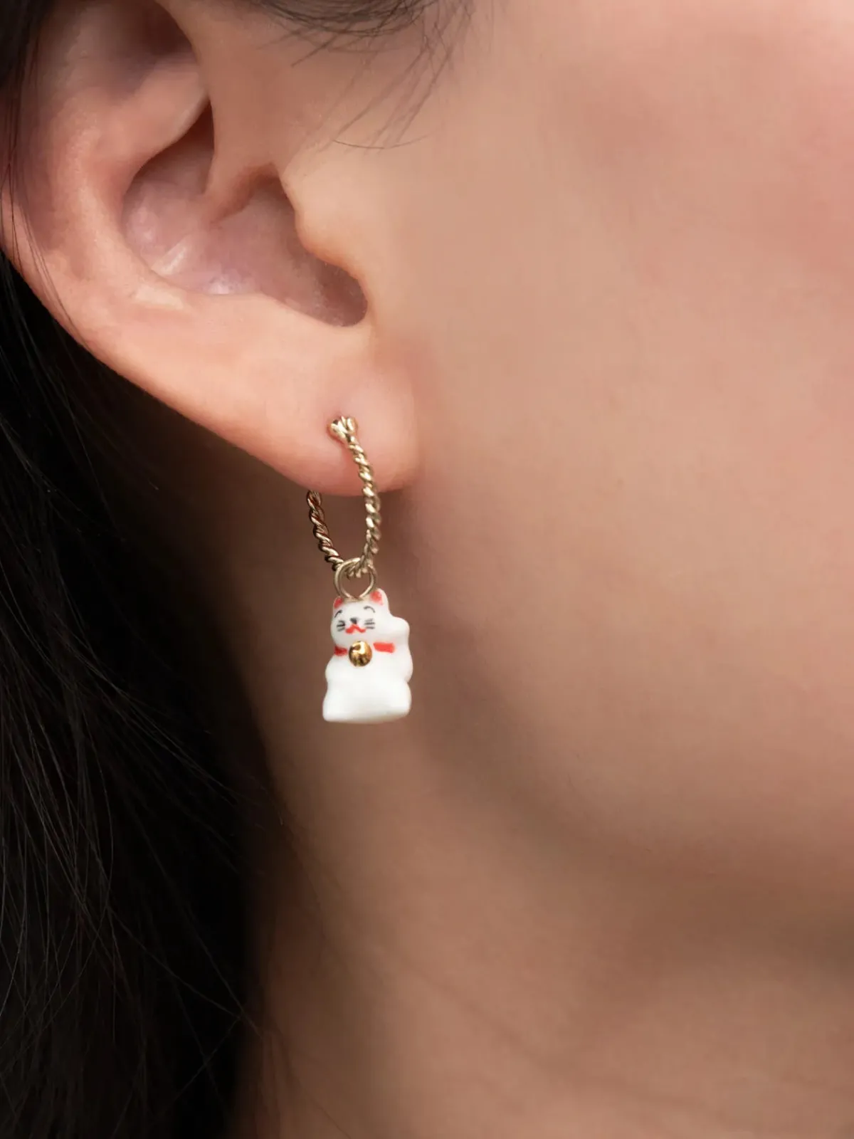 Mini créole Maneki neko - Vendue à l'unité - Lucky you>NACH BIJOUX