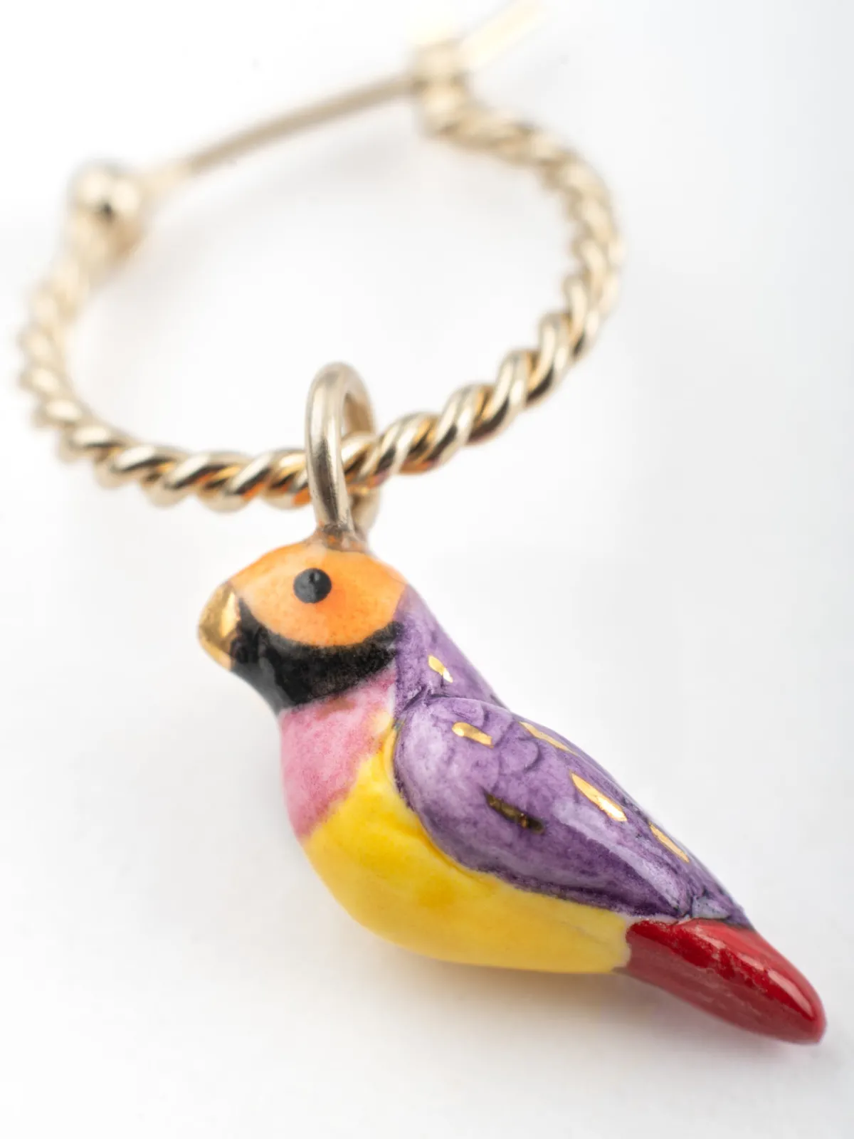 Mini créole oiseau diamant de Gould - Vendue à l'unité>NACH BIJOUX Sale