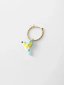 Mini créole Oiseau Paruline bleue - Vendue à l'unité>NACH BIJOUX Hot