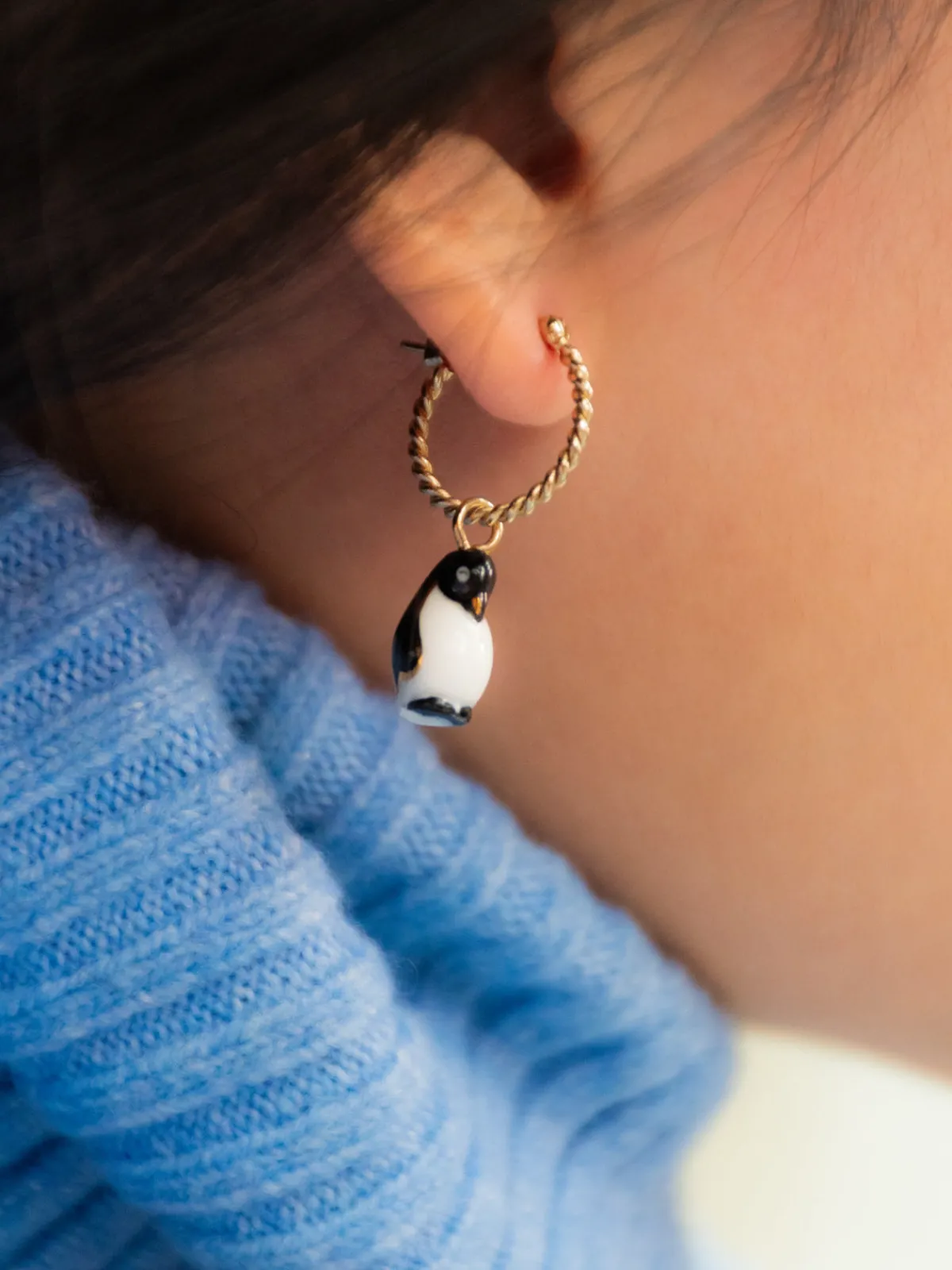 Mini créole pingouin - Vendue à l'unité - Arctique>NACH BIJOUX
