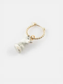 Mini créole renard polaire - Vendue à l'unité - Arctique>NACH BIJOUX Clearance