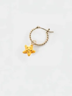 Mini créole étoile de mer jaune - Vendue à l'unité>NACH BIJOUX Online